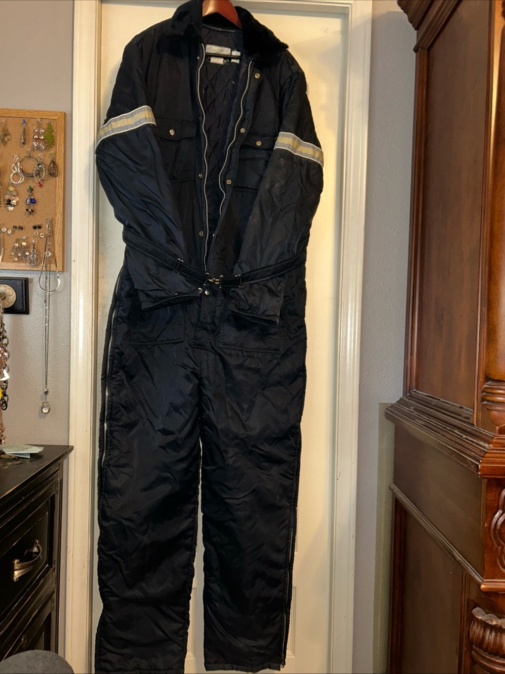Vintage Fieldmaster Insulated snow/ snow mobile suit quilted READ description LG
